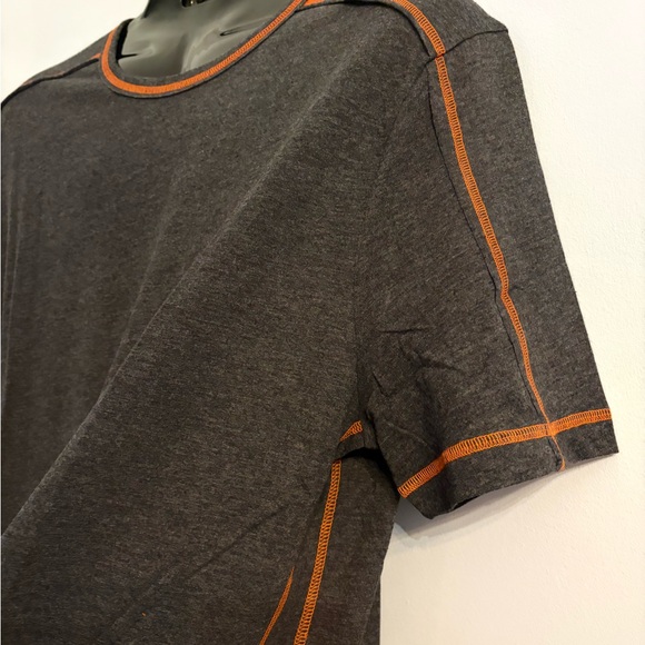 Men's Dark Gray Organic Crew Neck Shirt - Picture 4 of 8
